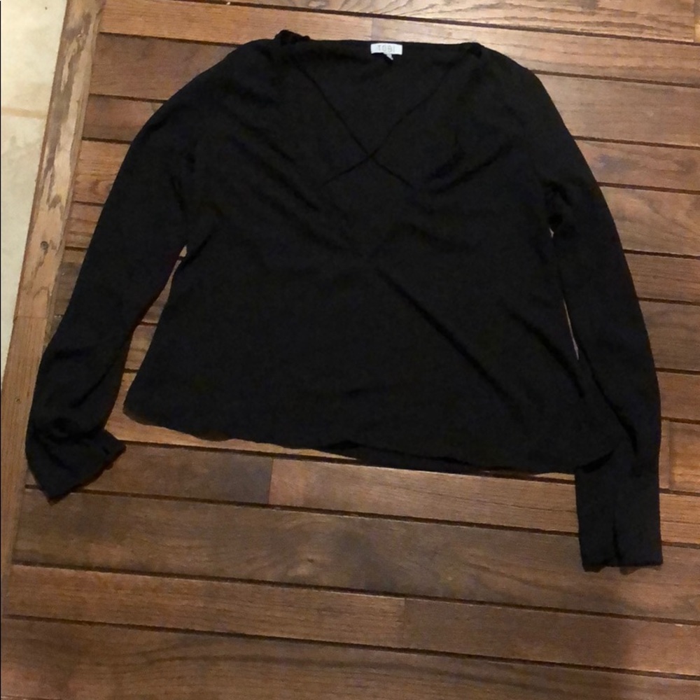 Black chiffon shirt